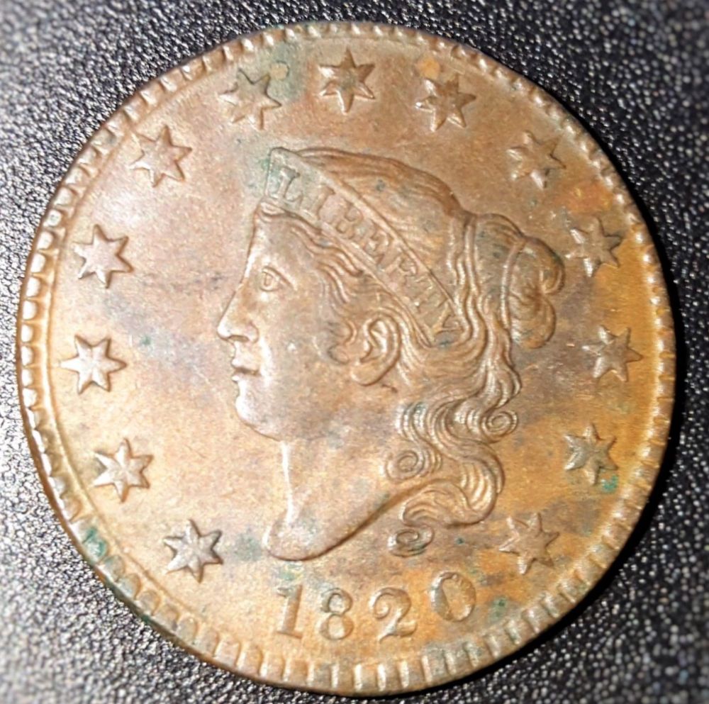 1820-Large-Cent,-Grade-And-Value
