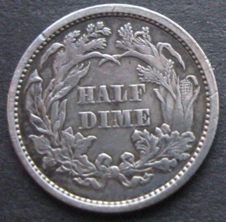 1861-Half-Dime,-Grade-And-Value?