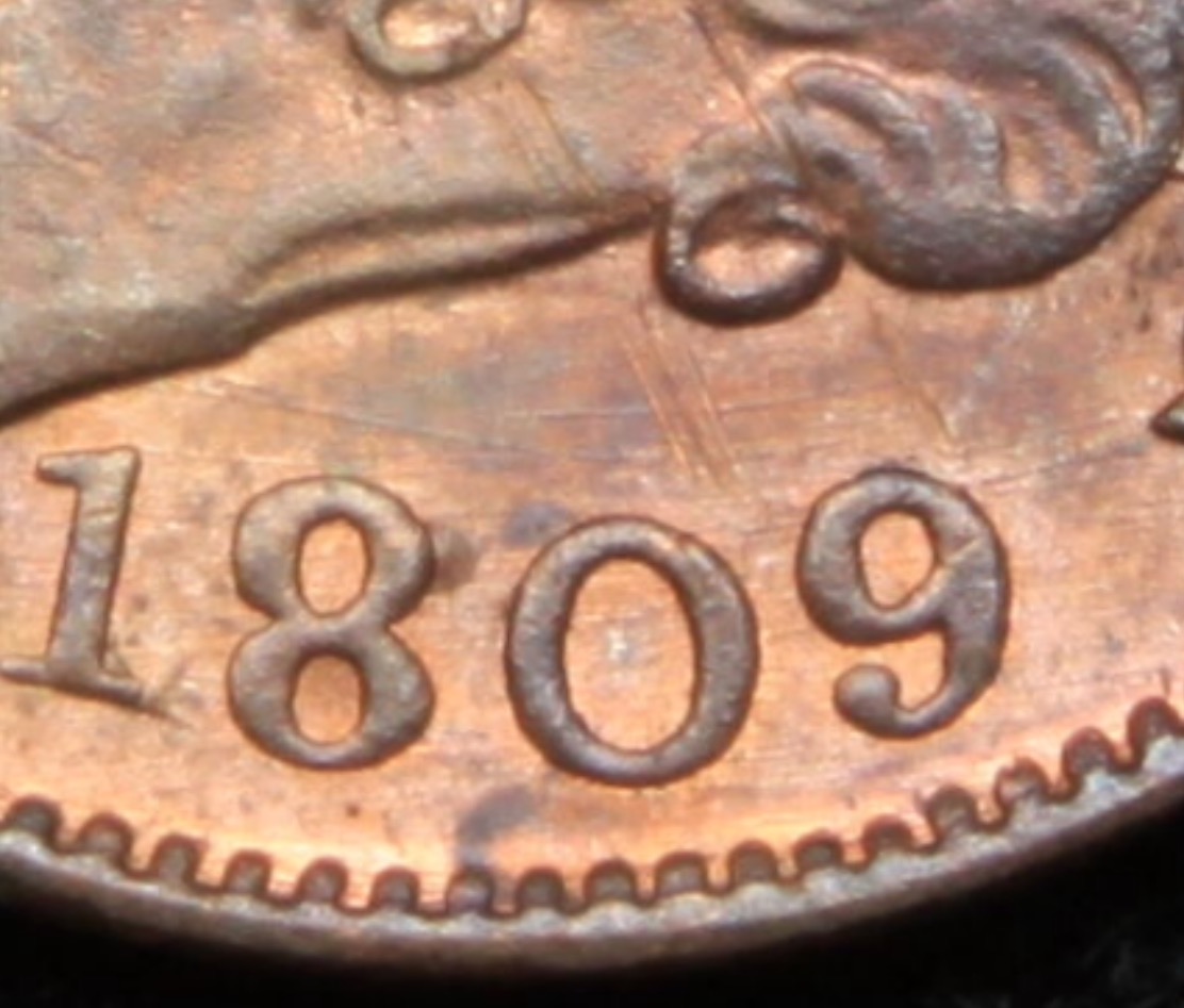 Unusual-Colored-1809-Half-Cent---What-Happened?