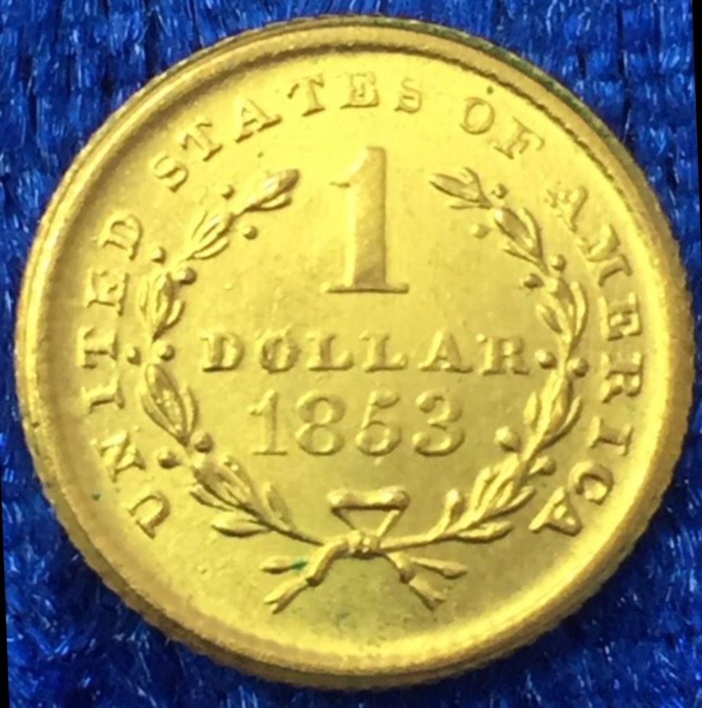 1853-Gold-Dollar-For-Grading