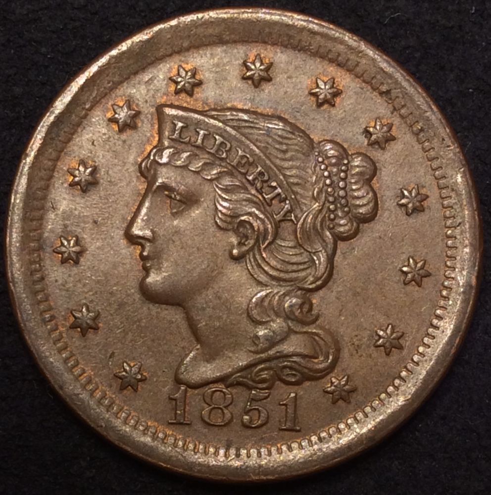 1851-Large-Cent-For-Grading