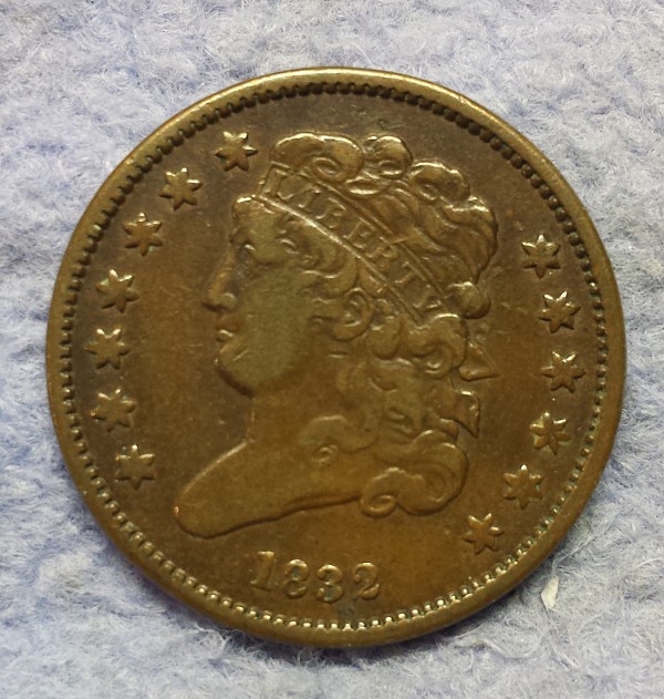 1832-Half-Cent-For-Grading