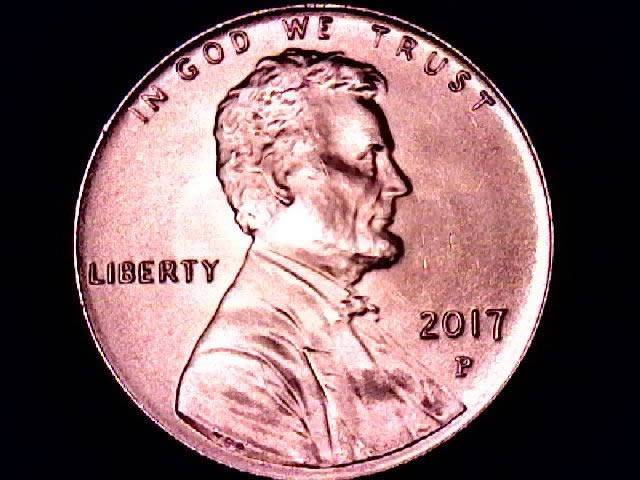 2017-P-Lincoln-Cent-Carbon/Spot-Free