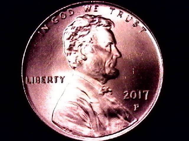 2017-P-Lincoln-Cent-Carbon/Spot-Free