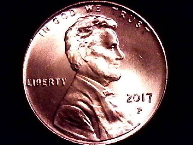 2017-P-Lincoln-Cent-Carbon/Spot-Free