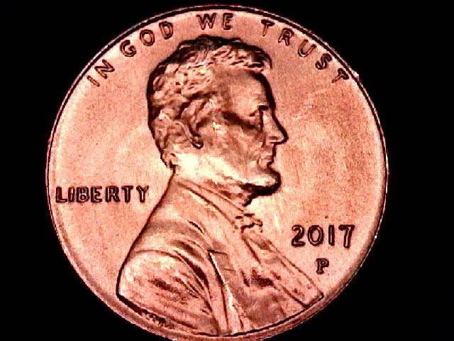 2017-P-Lincoln-Cent-Carbon/Spot-Free