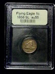 1858-Flying-Eagle-Cent-Small-Letters-AU-USCG
