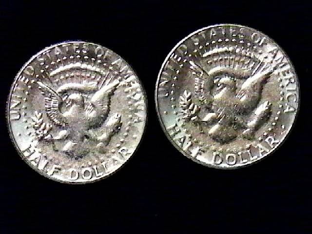 Two-1984-P-Kennedy-Halves-Remarkably-Similar