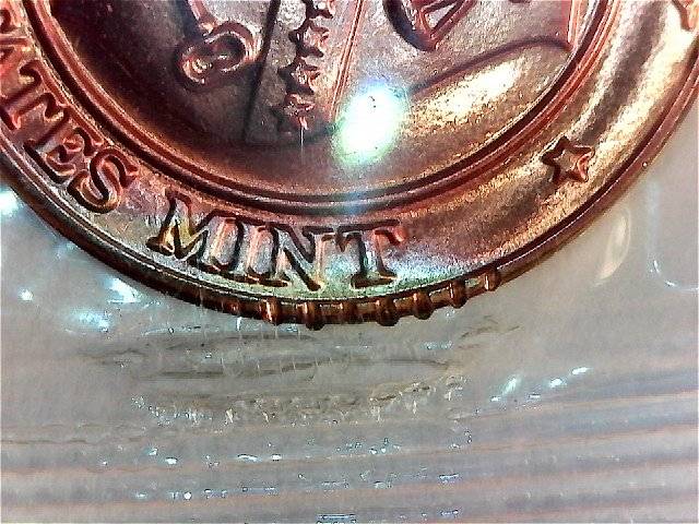 1963-Lincoln-Memorial-Cent-Proof---Crimping-Machine-Damage-Verify