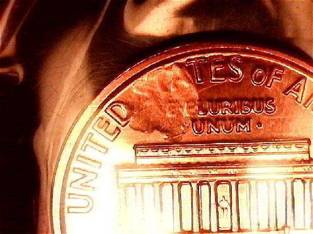 1990-Lincoln-Cent-Struck-Through-In-A-Mint-Set....