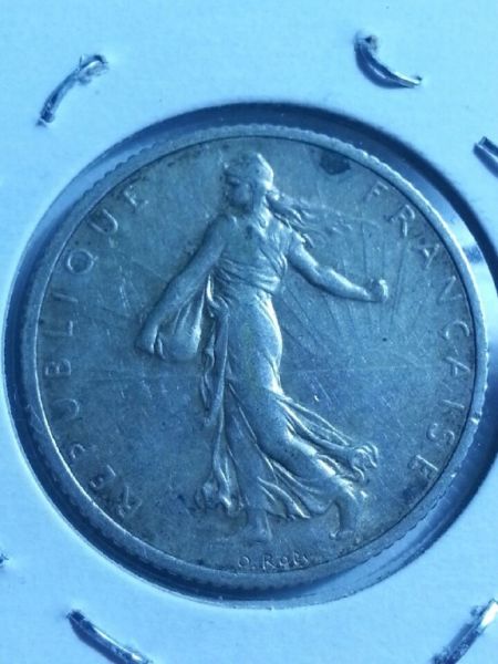 1918-&-1919-~1-Franc~-Please-Grade!!