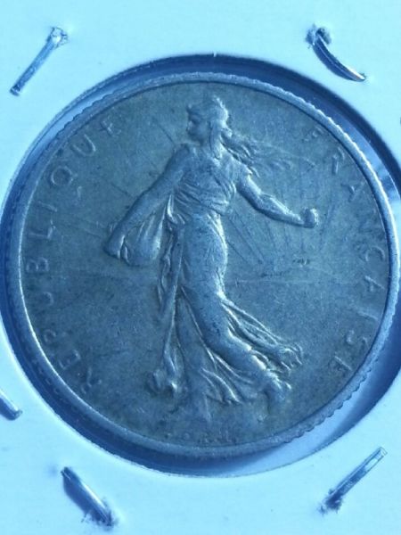 1918-&-1919-~1-Franc~-Please-Grade!!