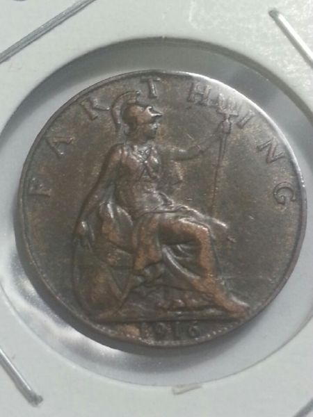 1910-British-Farthing-~please-Grade!~