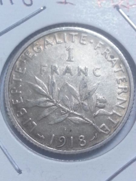 1918-&-1919-~1-Franc~-Please-Grade!!