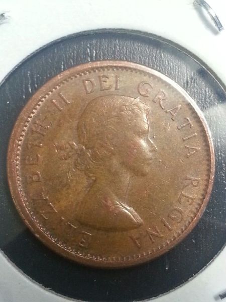 1964-Cent-~off-Centre-+-Doubled-Obverse-Info?
