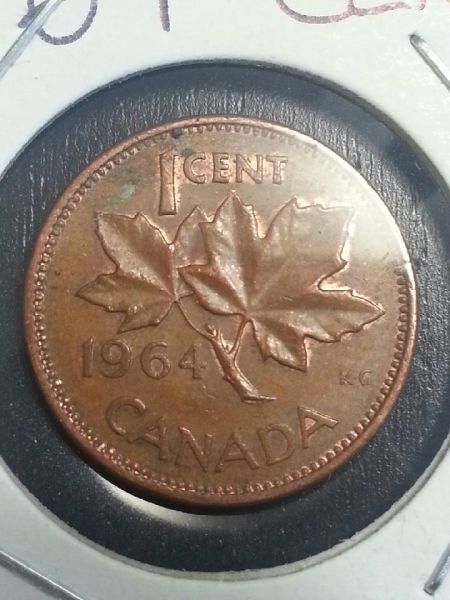 1964-Cent-~off-Centre-+-Doubled-Obverse-Info?