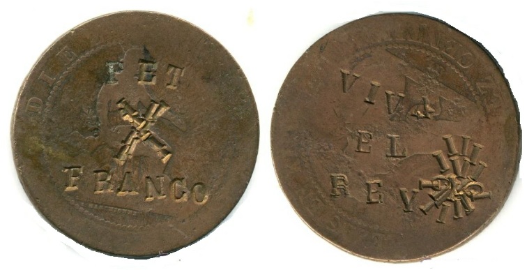 Spanish-Diez-Centimos-1877-1879-With-Soviet-Stamp?