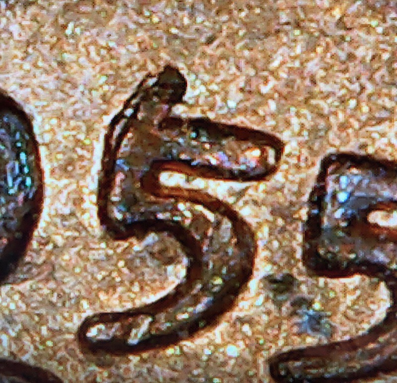 1955-D-Cent-With-Tail-Like-A-6-Coming-Off-Top-Of-5-In-Date