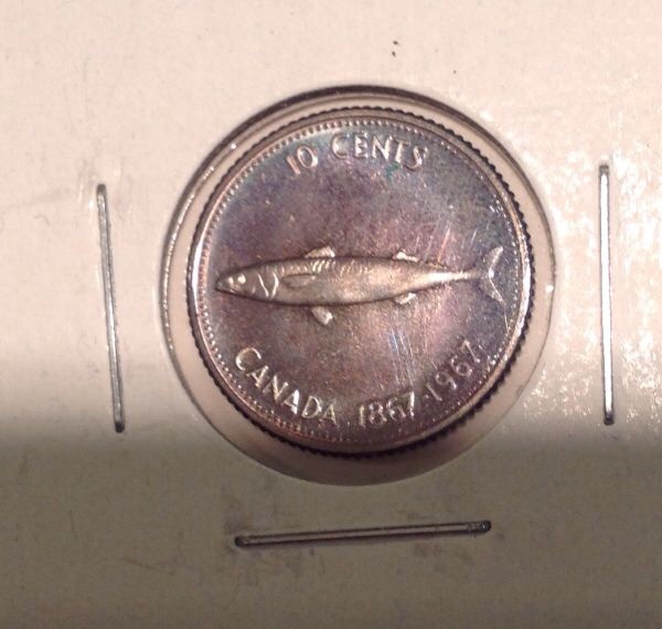 1967-Canadian-10-Cent-Immaculate-Toning