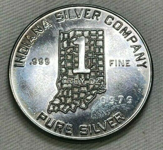 Really-Cool-1975-1-Oz-Englehard-Bicentennial-Indiana-Silver-Company-999-Fine-Round