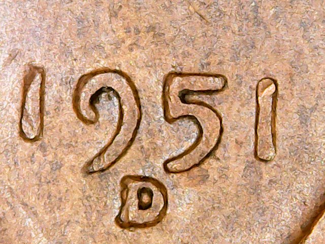 1951-D-Lincoln-Cent-OMM-001-D/S-Or-DDD--Horizontal-&-South