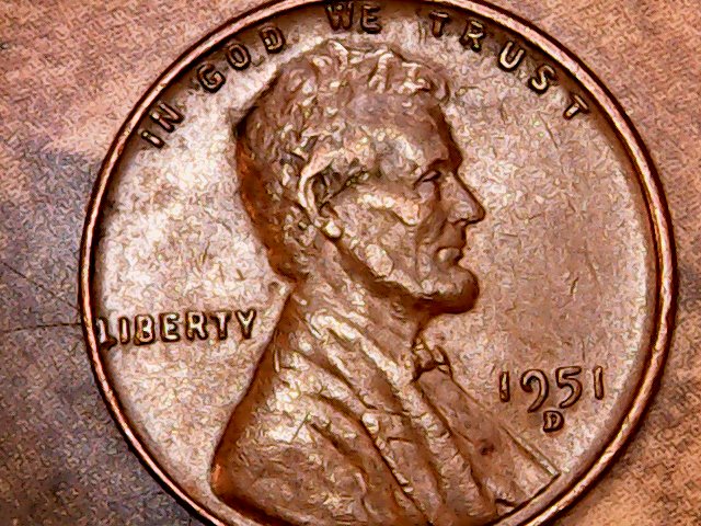 1951-D-Lincoln-Cent-OMM-001-D/S-Or-DDD--Horizontal-&-South