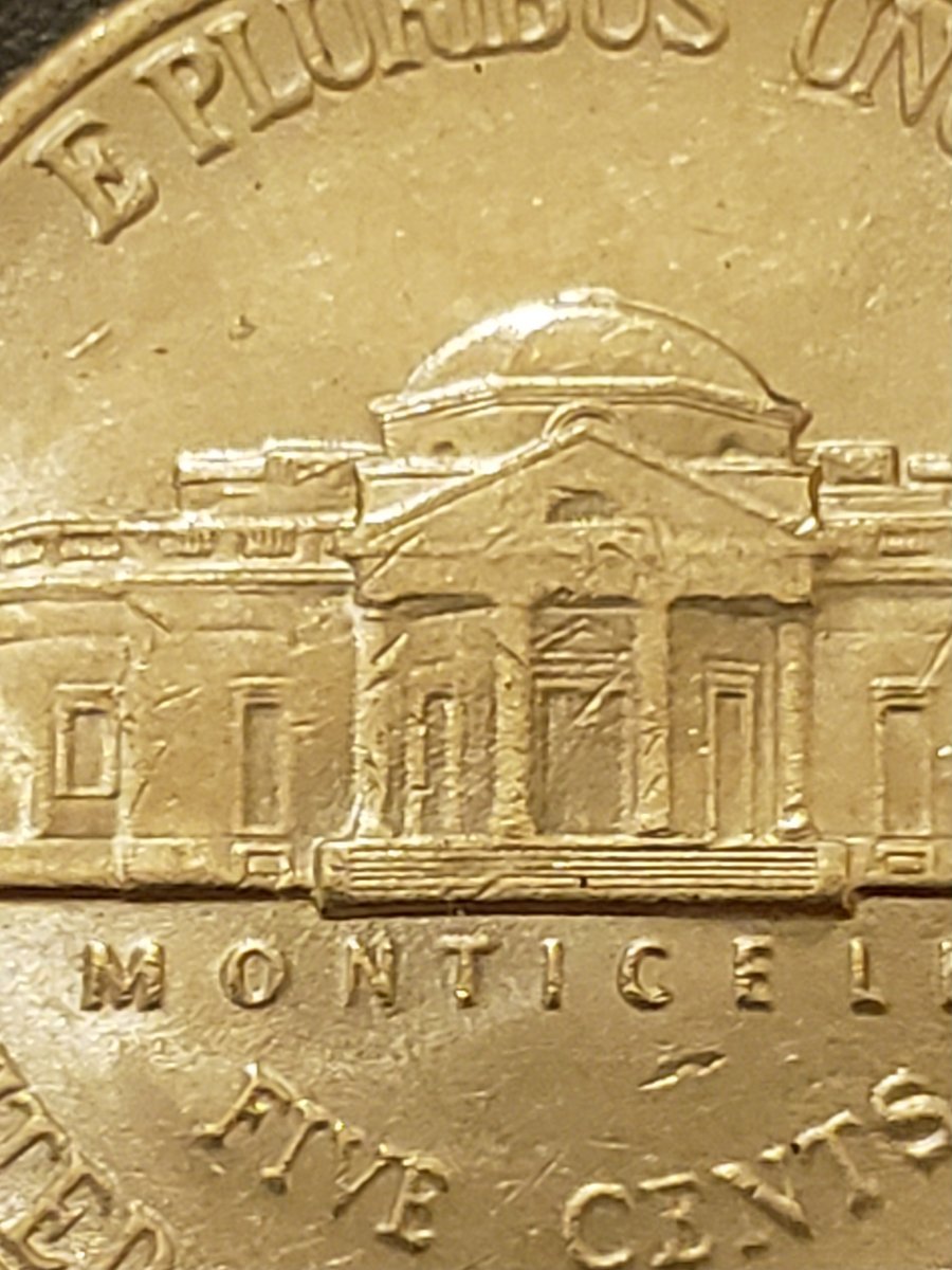 2000-D-Jefferson-Nickel-Reverse-Struck-Through/Grease-Or-PSD?