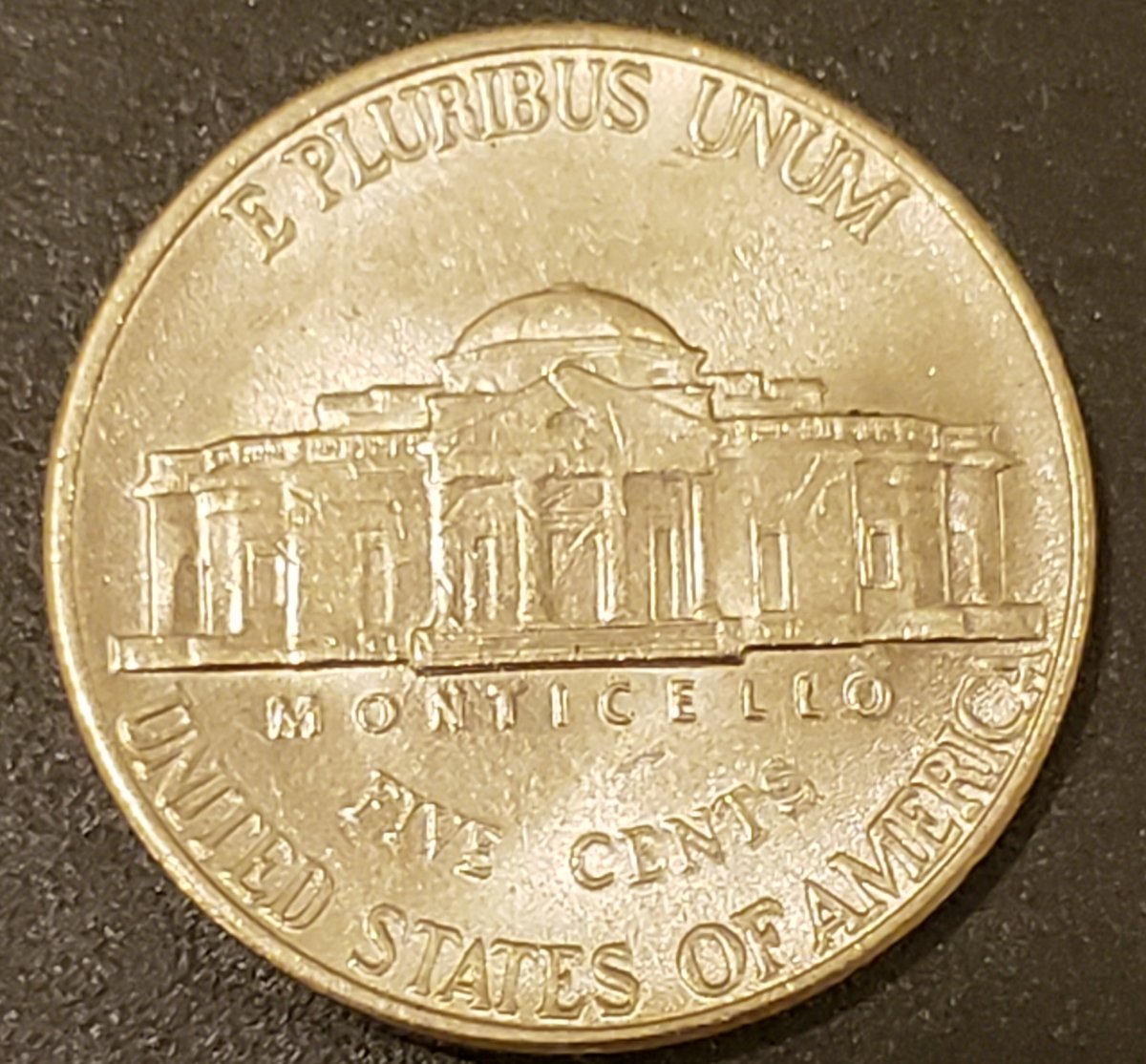 2000-D-Jefferson-Nickel-Reverse-Struck-Through/Grease-Or-PSD?
