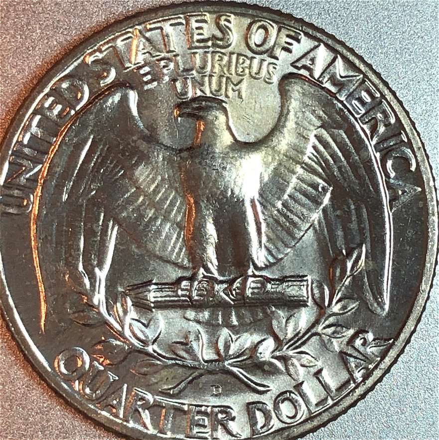 New-Variety?--1964-D-25c-With-Snake-From-Beak