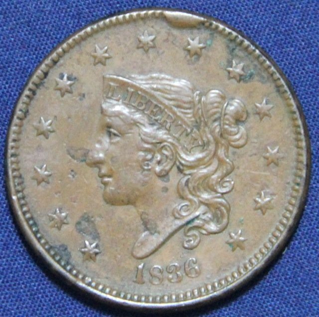 Two-Large-Cents:-1818-And-1836