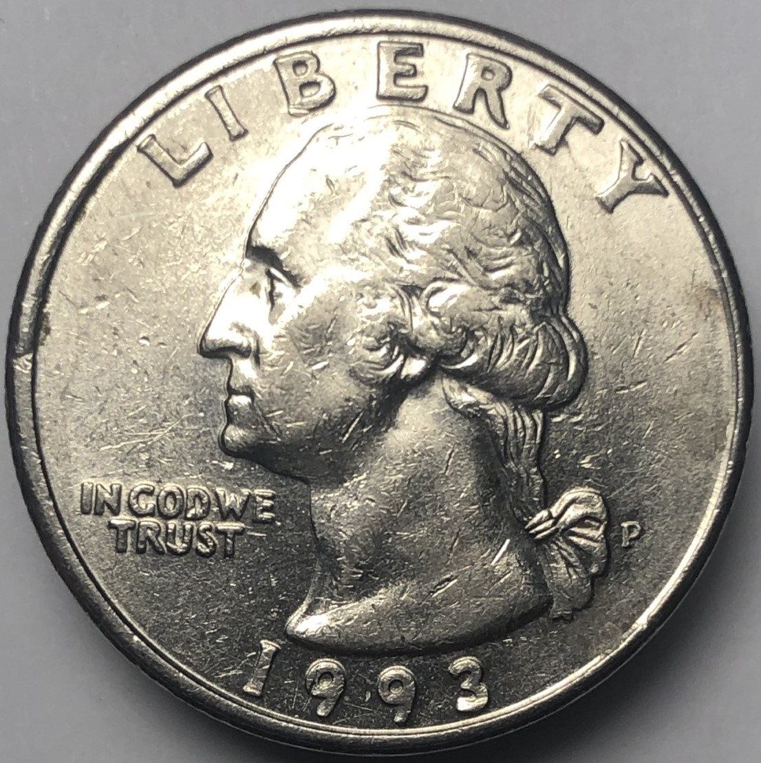 1993-P-Quarter-Cud-Obverse,-Die-Crack-Reverse.