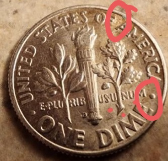 Roosevelt-Dime-1964-D-Planchet?-Mis-Stamped