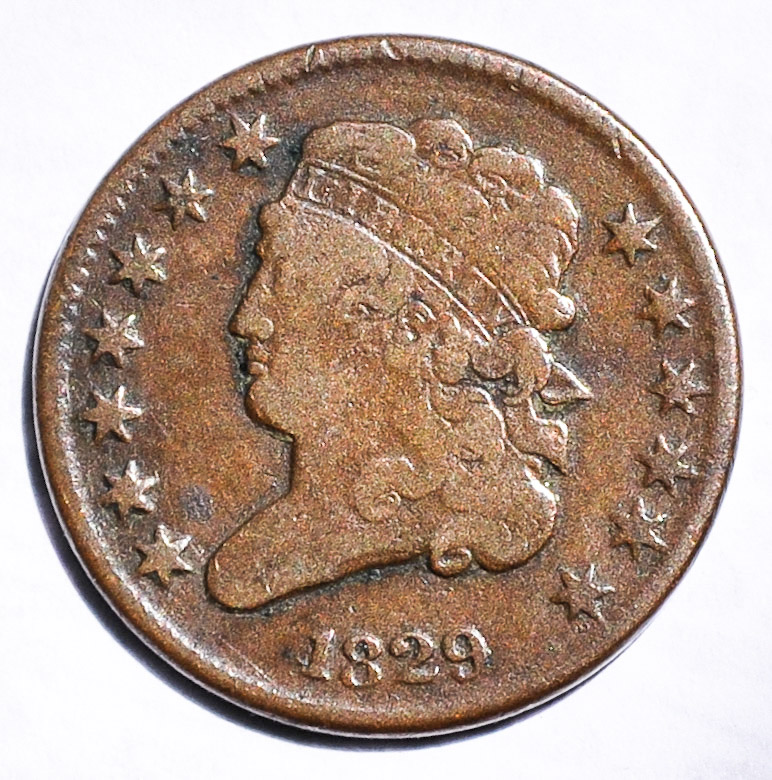 1829-Half-Cent-For-Grading