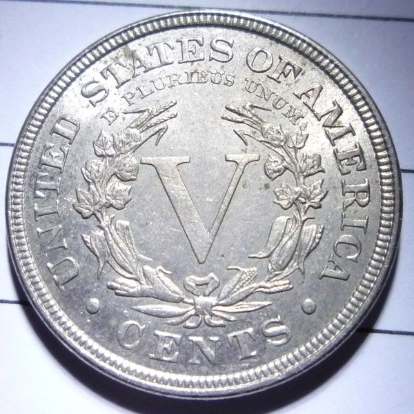 1883-W/-Cents-Libery-Nickel---Good-Detail,-Bit-Of-Dirt?
