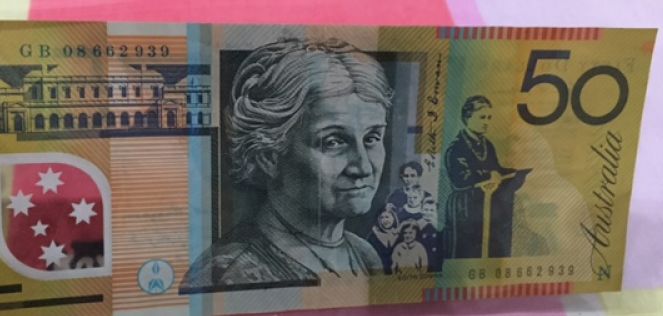 50-Dollars-Australia--With--Green-N-Printed-In-Corner