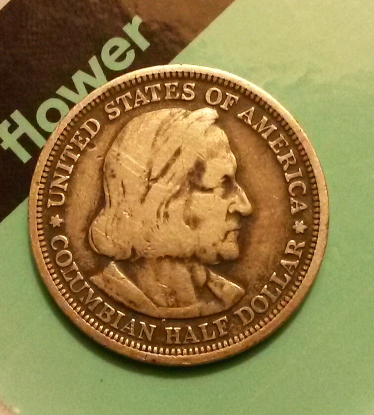 Possible-1892-Columbian-Exposition-Half-Dollar-Lamination-Error-On-Reverse