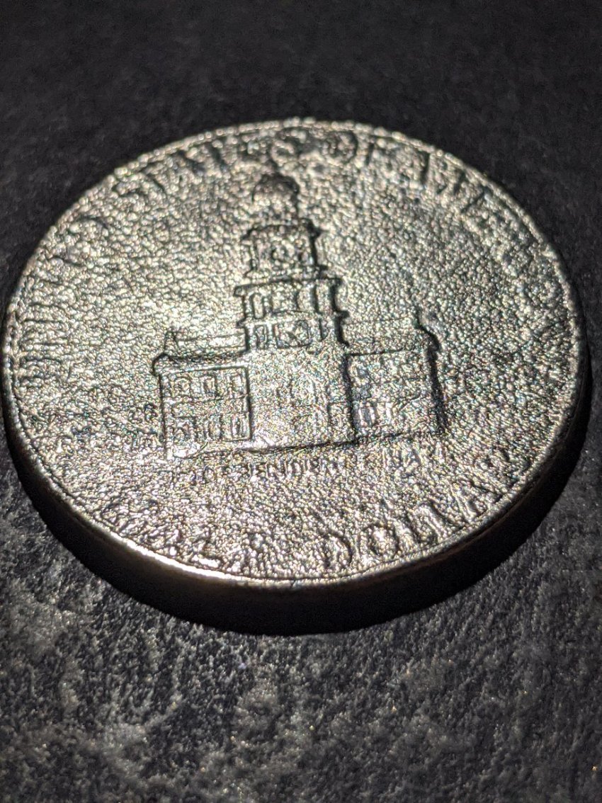 Found-This-Today...dramatic-Strike-Through-Kennedy-Bic-Half-Obverse&reverse