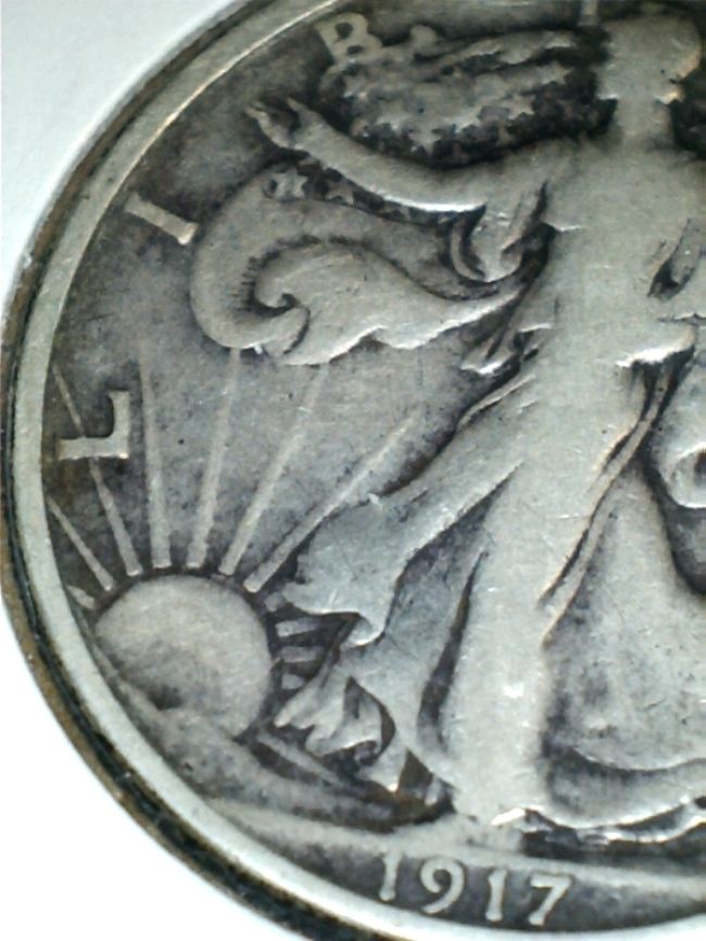 1917-Walking-Liberty-Half-Dollar---Testing-New-USB-Scope