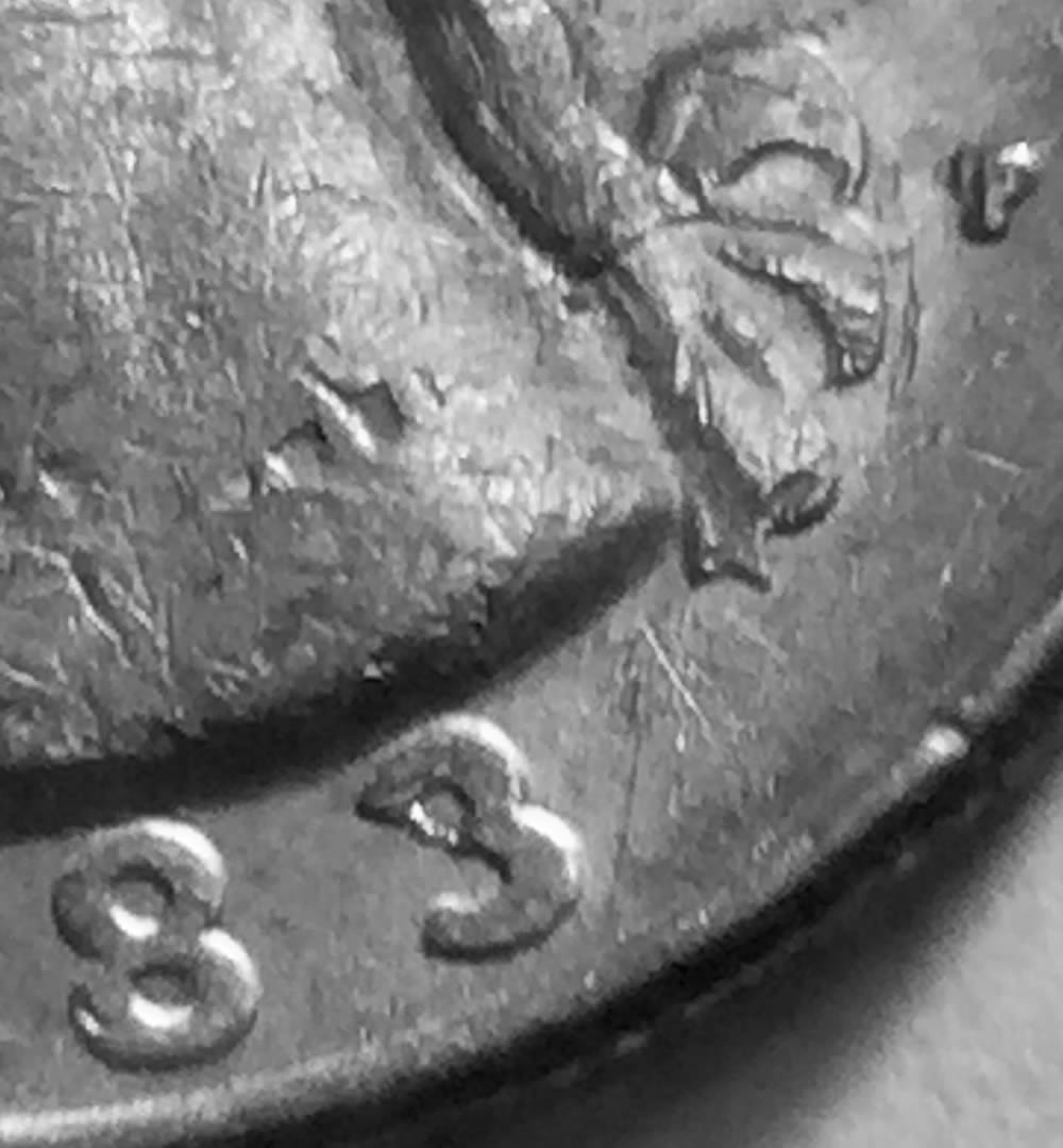 1983-P-Washington-Quarter-With-Very-Obvious-RPM-Or-P/D-OMM