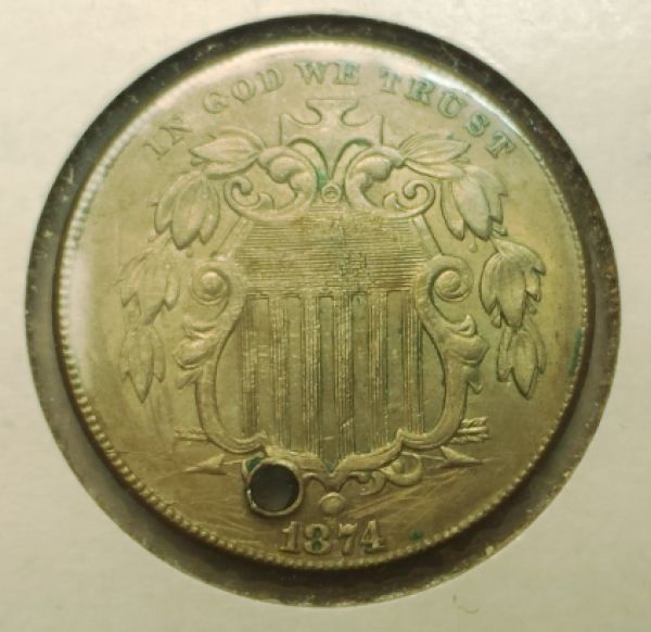 1874-Shield-Nickel-Grade-And-Value