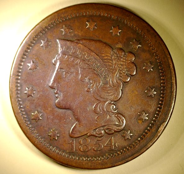 1854-Large-Cent-For-Grading-Opinions