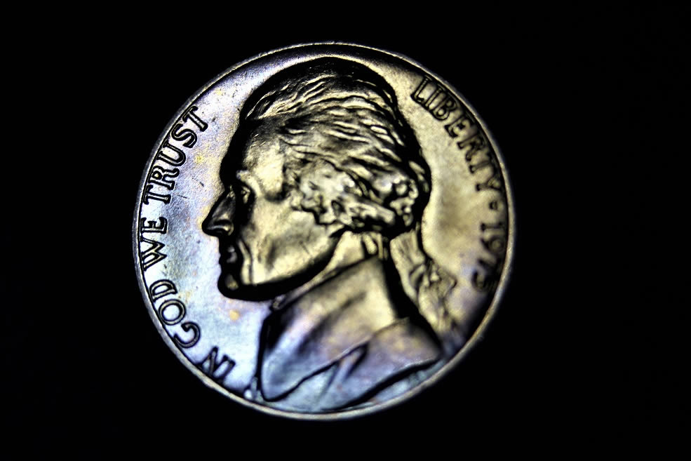 1975-P-Jefferson-Nickel-Roll.--Several-With-Nice-Toning.