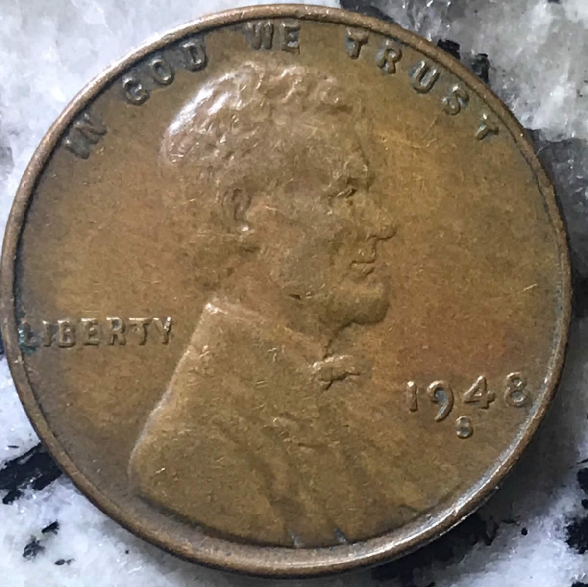 1948-S-Wheat-Cent--Lamination-Or-Struck-Thru?