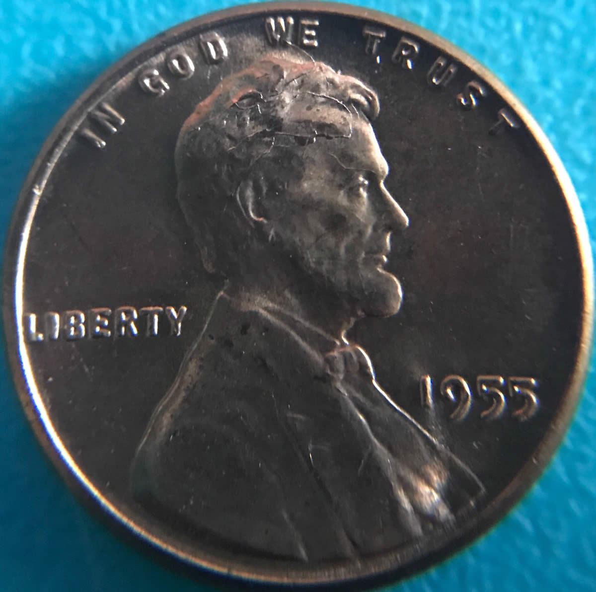Nice-Looking-1955-P-Cent-With-Cracked-Skull