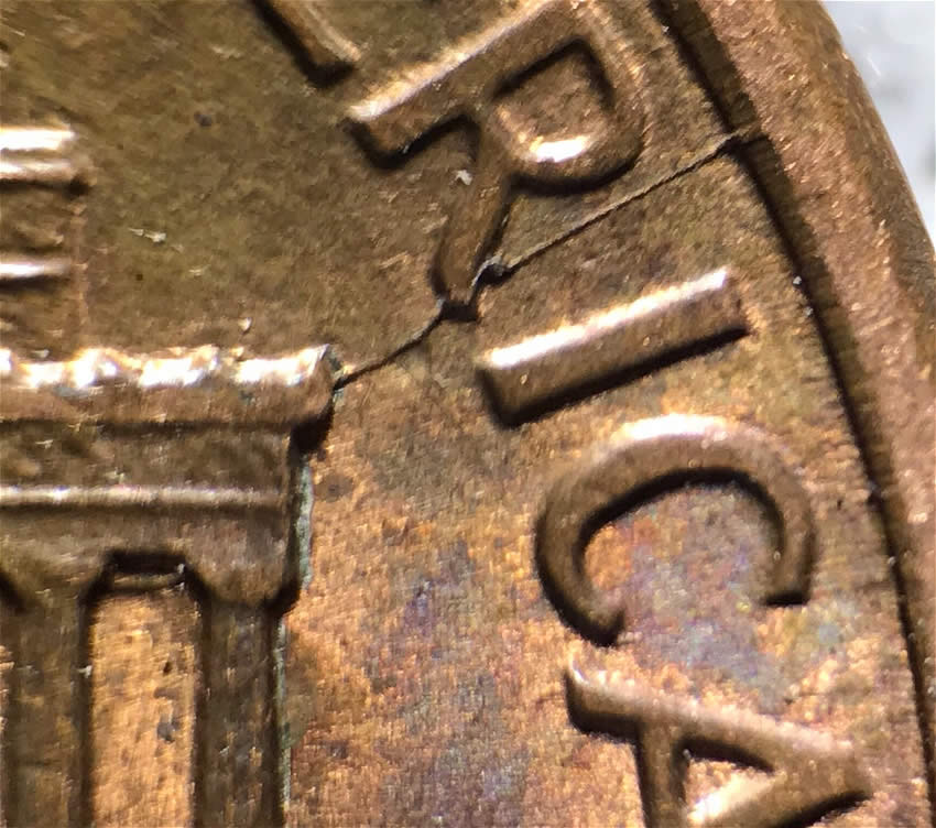 1992-P-LMC-With-7-Die-Cracks-On-Reverse.-6-Of-Them-Touch-The-Rim!!