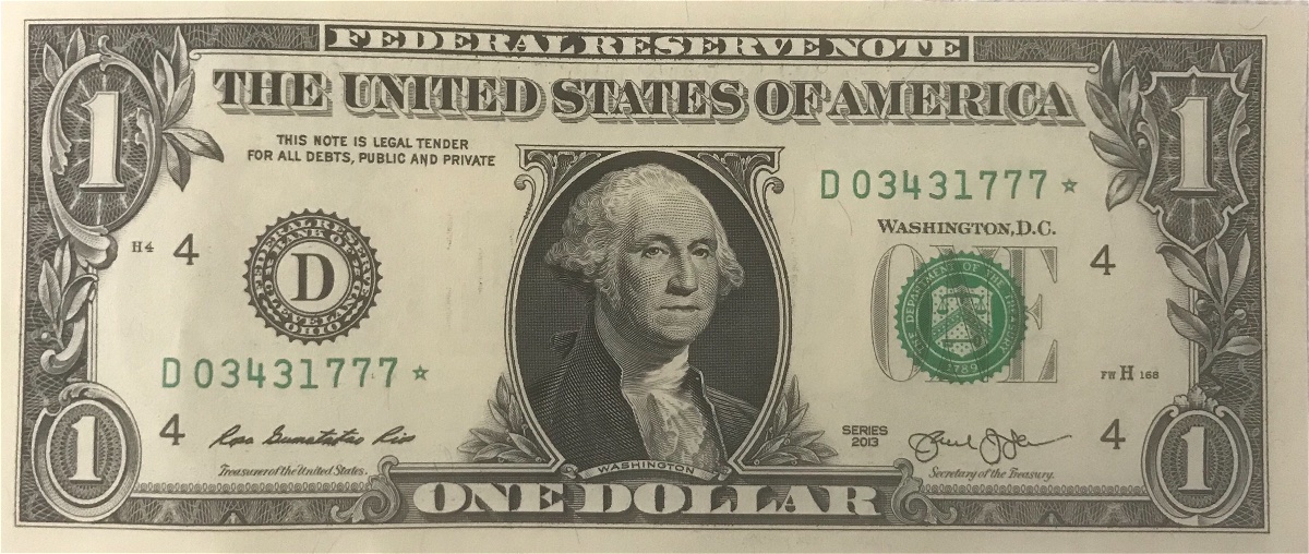 2013-1-Dollar-Bill.-Star-Note?