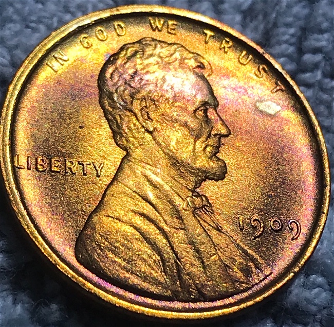 Toned-1909-P-Lincoln-For-Grade!