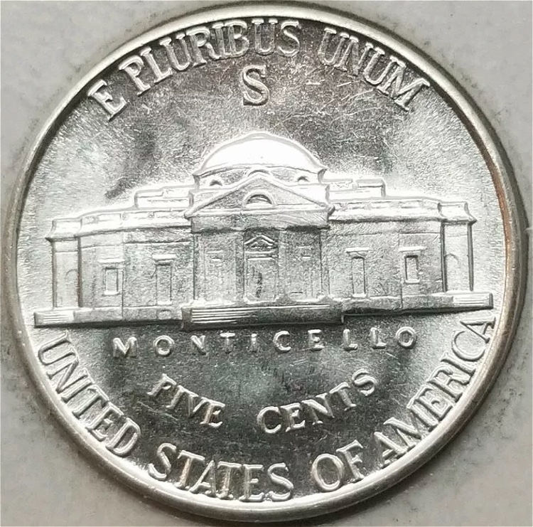 1942-S-Jefferson-With-Attached-And-Detached-Lamination!
