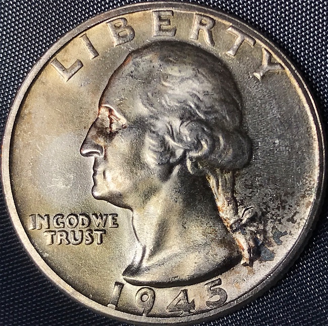 Toned-1945-S-Washington-For-Grade.