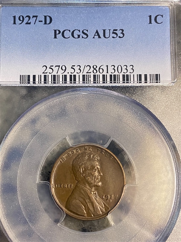 1927-D/D-Lws-FS-501-PCGS-Graded--AU-53